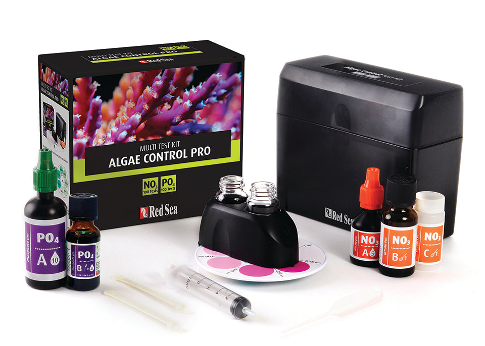Kit de tests multiples pour le contrôle des algues de la mer Rouge (NO3, PO4)