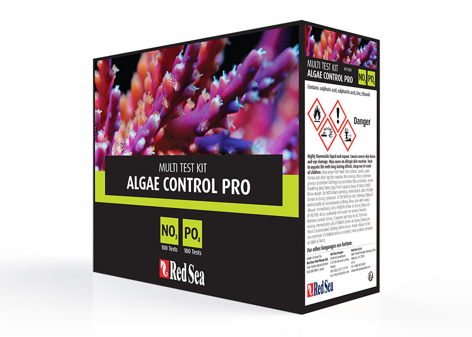 Kit de tests multiples pour le contrôle des algues de la mer Rouge (NO3, PO4)